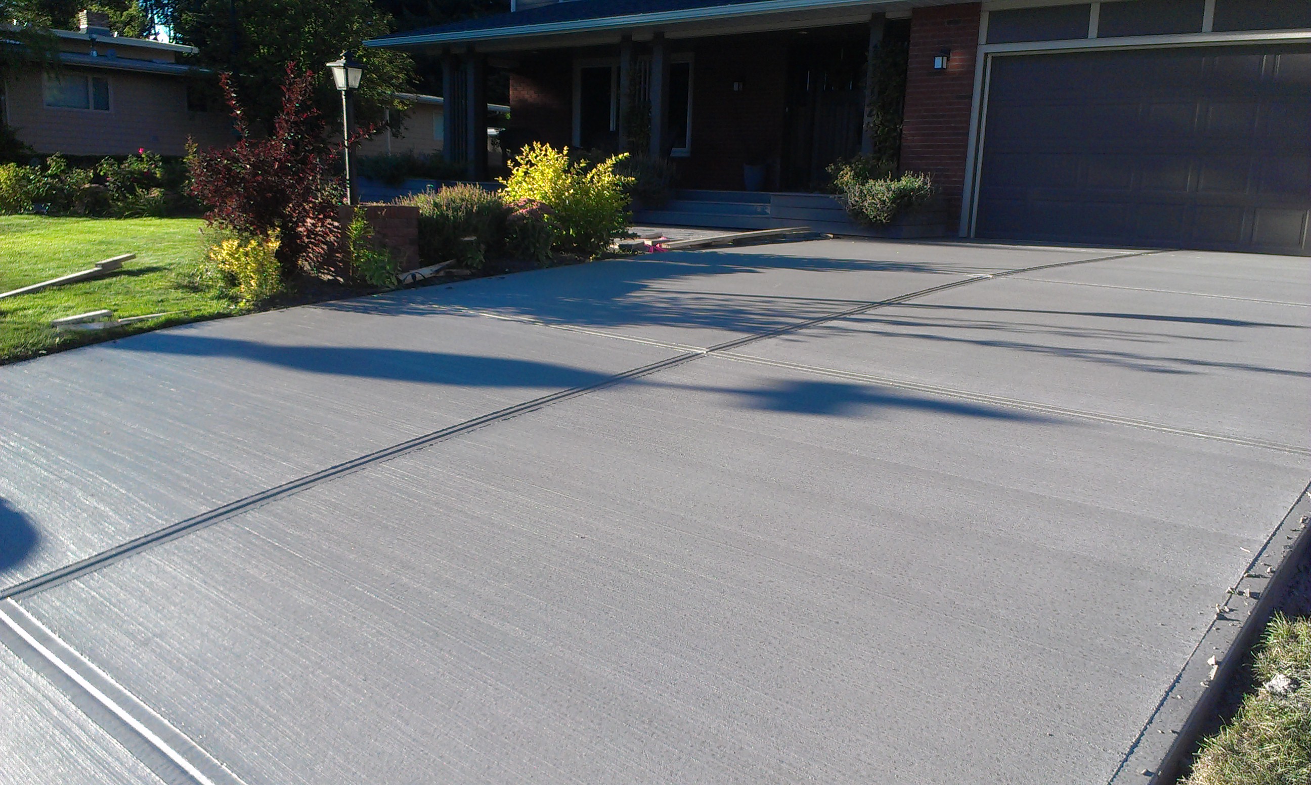 Concrete Driveway Finished Calgary